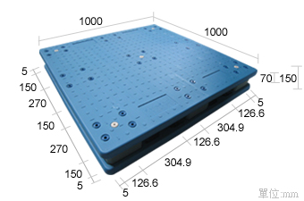 塑膠棧板K-CD-1010-9P