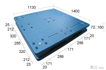 塑膠棧板K-CD-1114-9P