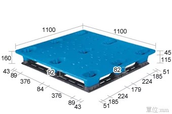 塑膠棧板K-AC田型系列