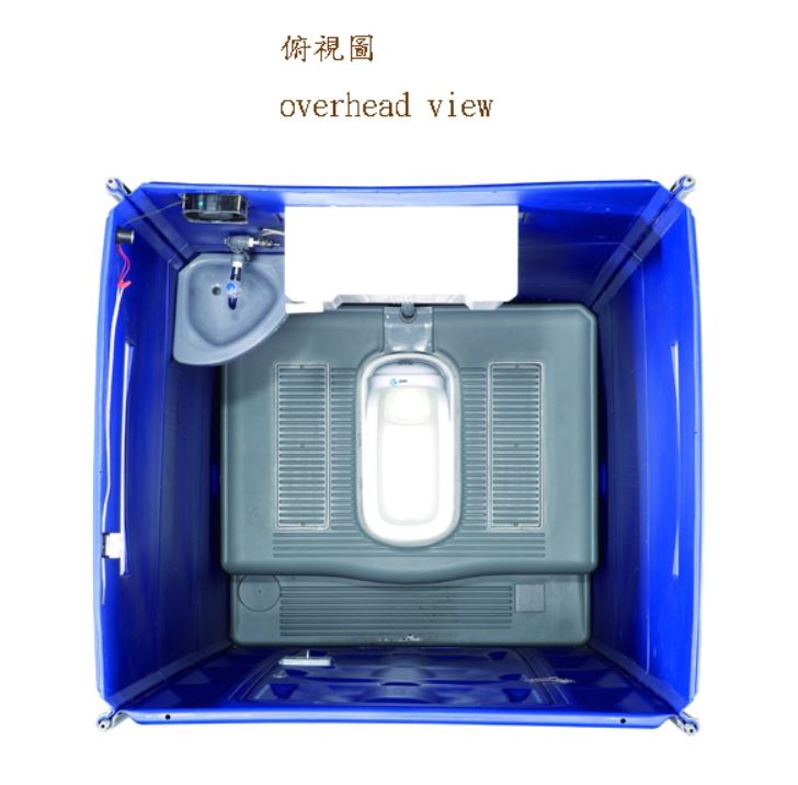 01.型號【AC-DOS-859】排放式流動廁所-蹲式有帽緣陶瓷便盆