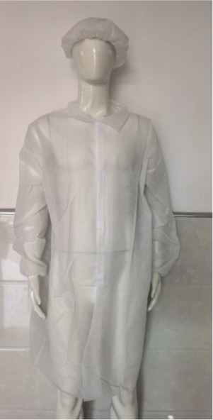 2.F-CV02拋棄式大衣-魔術貼 L