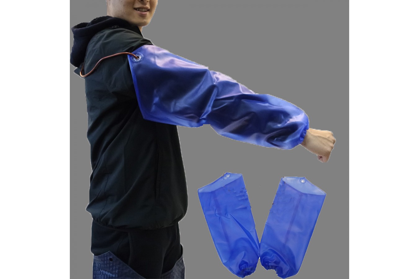 11.海膠防水袖套-藍色