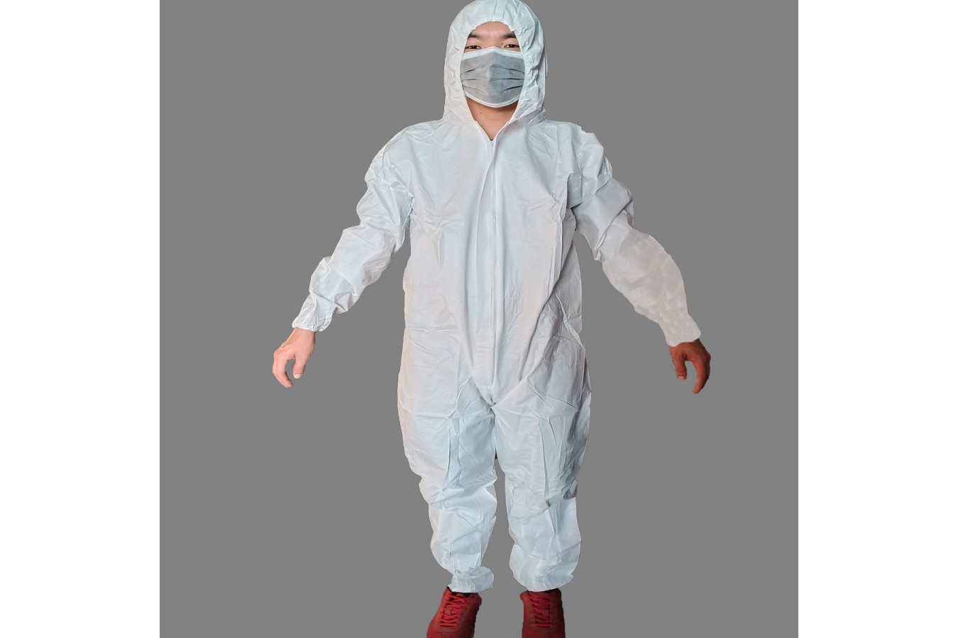 2.F-PP淋膜連身防護衣