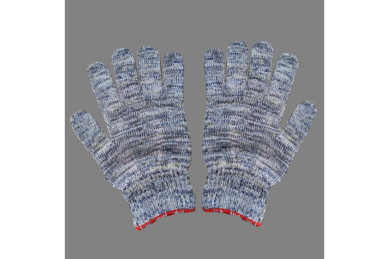 5.尼龍手套(7針20兩花色)紅邊