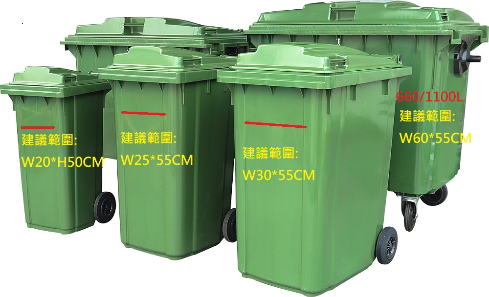 3.360公升兩輪式資源回收垃圾桶(SL)