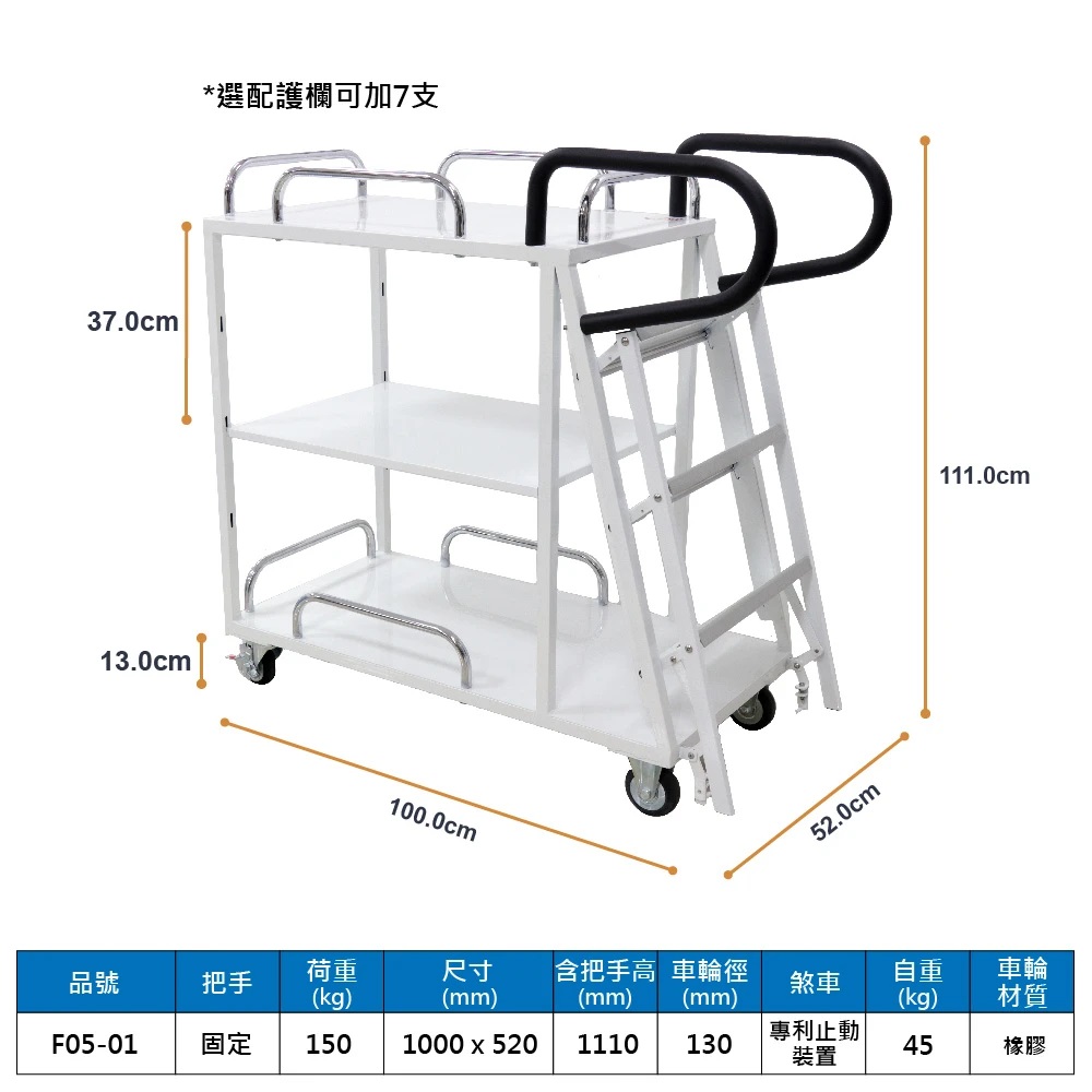 固定式撿料台車(第一代) M-F05-01