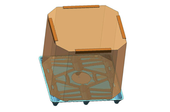 *規劃開發中*八角紙箱專用綠色木屑環保棧板 V-R-BH2-114114-89