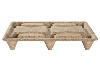 1. V-S2-080060-92 單面六腳綠色木屑環保棧板