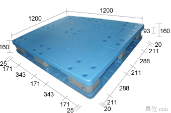 塑膠棧板(未開模) K-QC-1212(1200*1200)