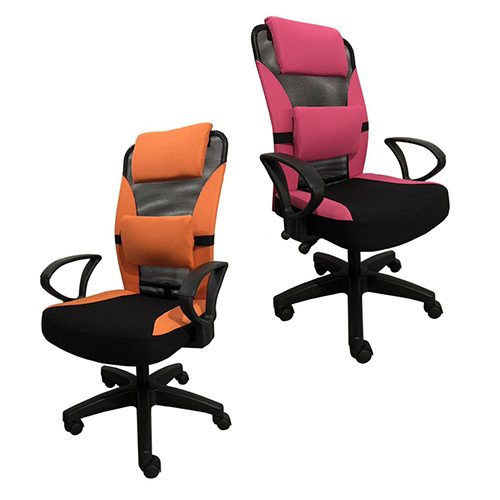 C-SJ-07 高密度泡棉座墊辦公椅(橘、粉)