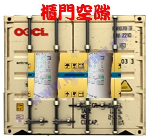 貨櫃充氣袋櫃門空隙
