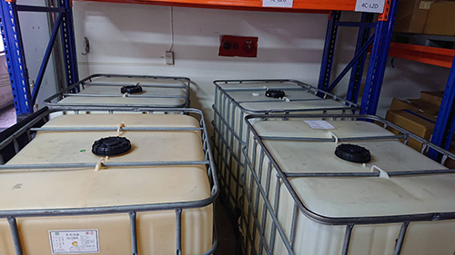 《沒清洗》中古IBC化工桶【S】TE279(原裝內容物:酒精)