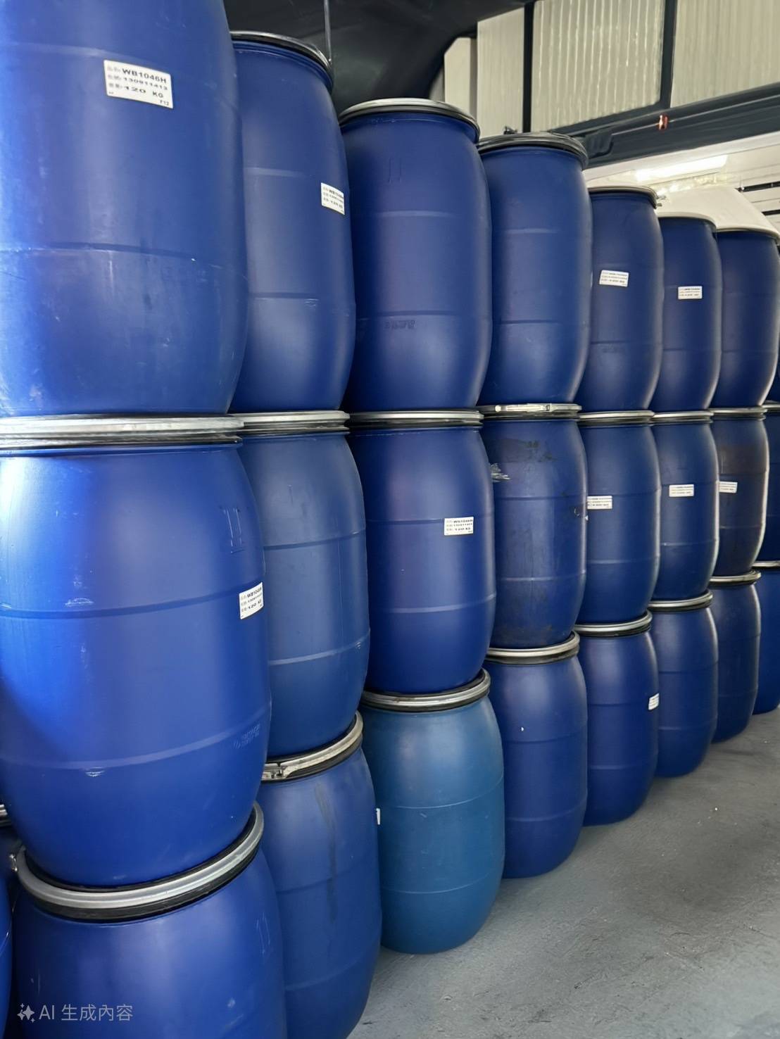 1.中古120L藍桶【A】TE248(原裝為食品原料)