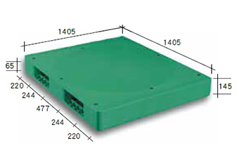 塑膠棧板P-D-141141-145 E/CP