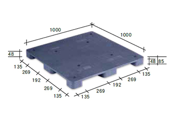 塑膠棧板P-FCUJ-100100-85 E/CP/P/FP