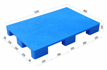 平面九腳塑膠棧板KI-AD-0812
