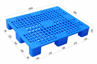 網狀九腳塑膠棧板KI-ADN-0810