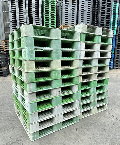 雙面網狀倉庫型塑膠棧板(二手塑膠棧板)120 x 100 x 16