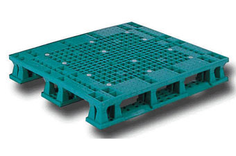 塑膠棧板Z-QP 單面川字型四方插網面