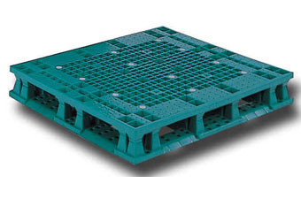 塑膠棧板Z-QR 單面田字型四方插網面